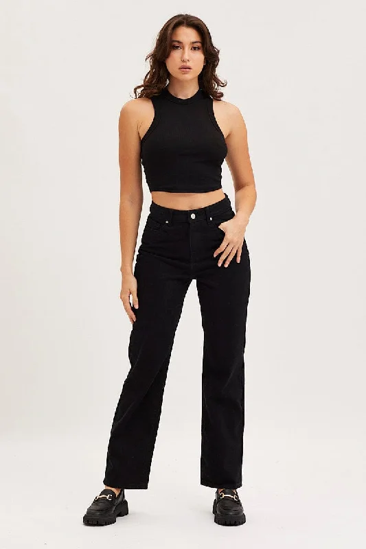 Black Crop Top