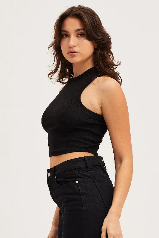 Black Crop Top