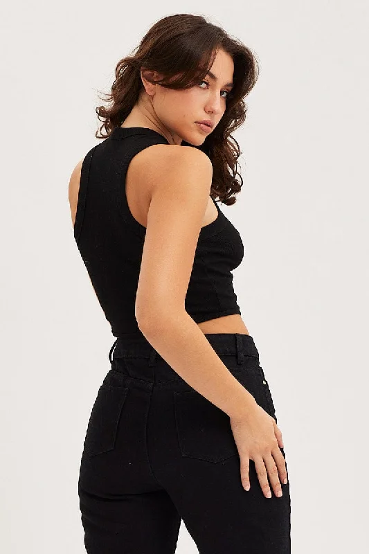 Black Crop Top