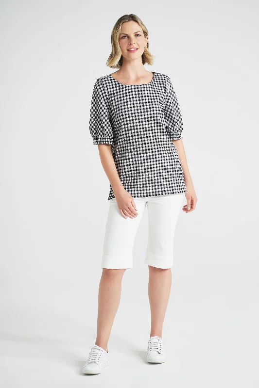 Cotton Gingham Top