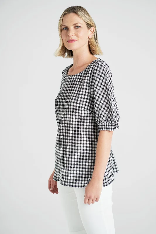 Cotton Gingham Top