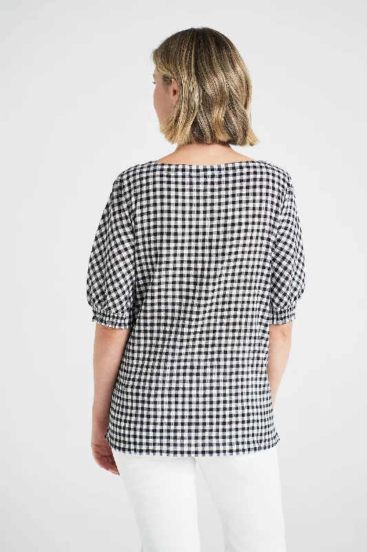 Cotton Gingham Top