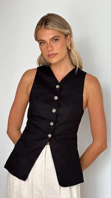 Eilish Vest - Black