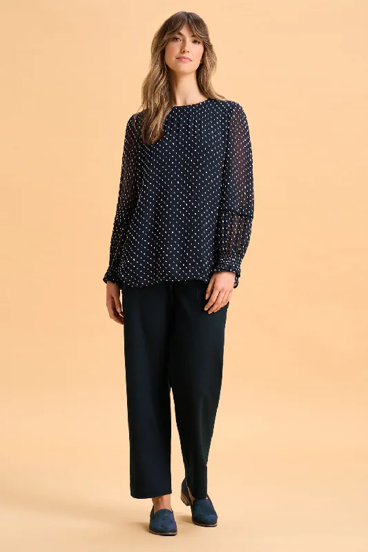 Crinkle Spot Blouse