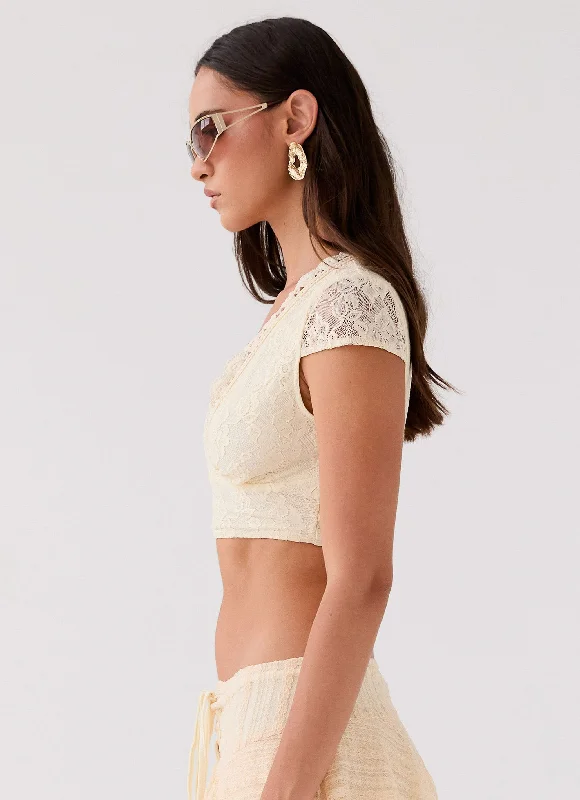 Marley Crop Top - Ivory