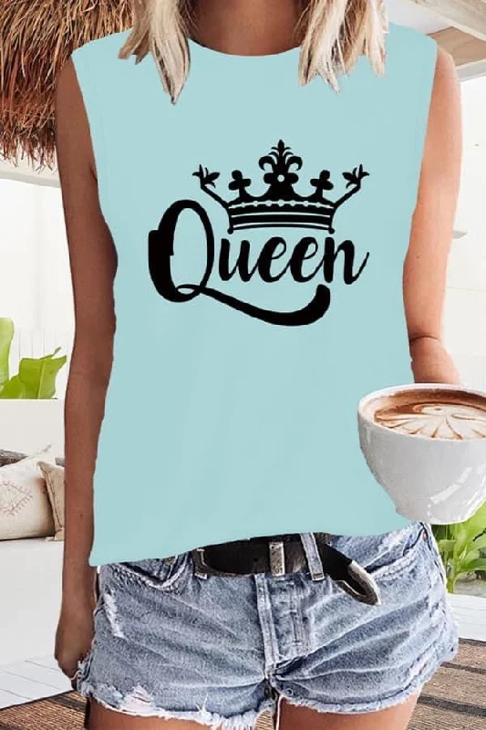 Queen Print Tank Top