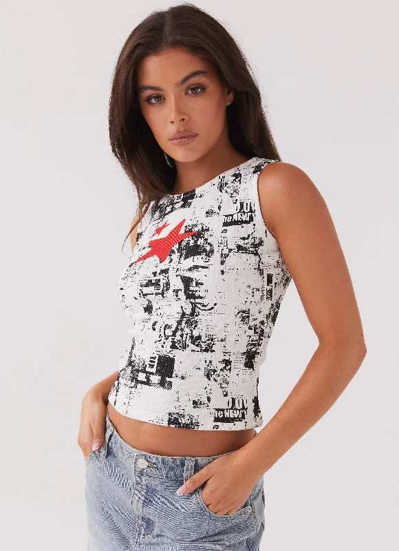 Skipper Graphic Tank Top - Editorial