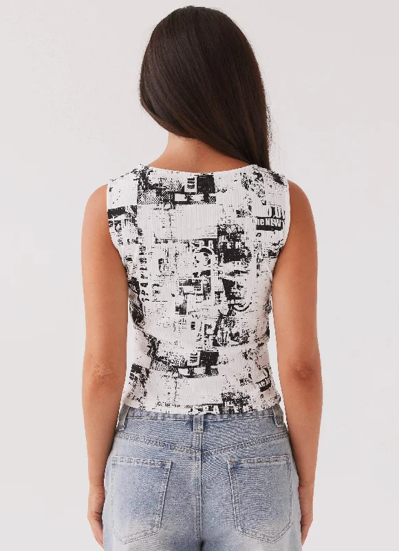 Skipper Graphic Tank Top - Editorial