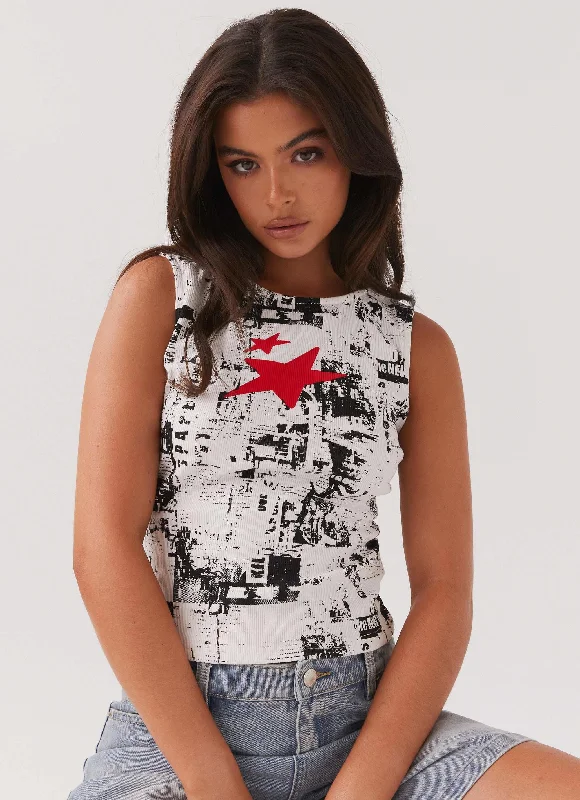 Skipper Graphic Tank Top - Editorial