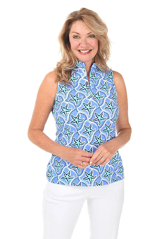 Darling Starfish Cooling UPF50+ Sleeveless Zip Top