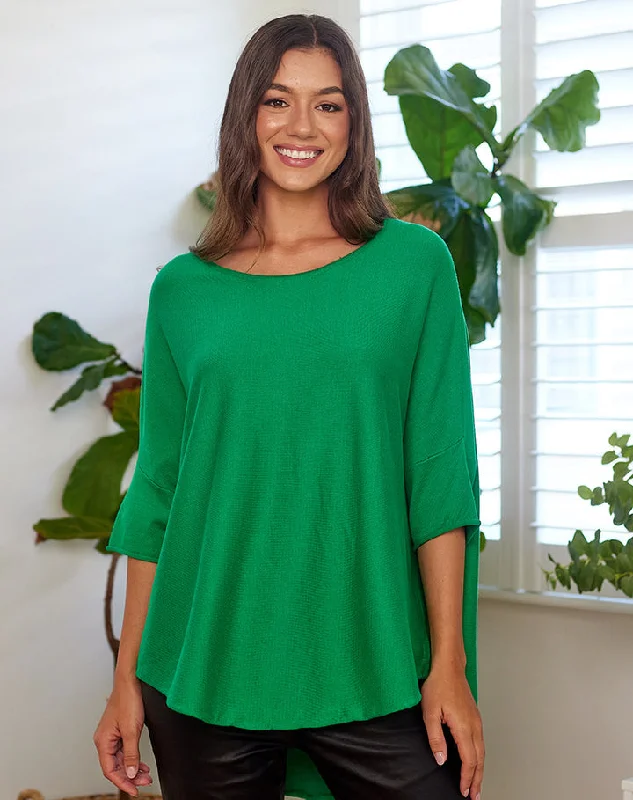 Freez Batwing Knit - Emerald