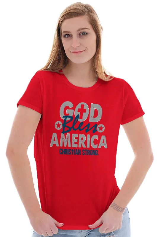 God Bless Christian Ladies T Shirt