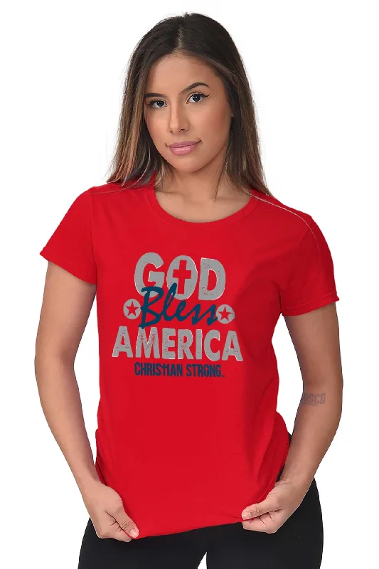 God Bless Christian Ladies T Shirt