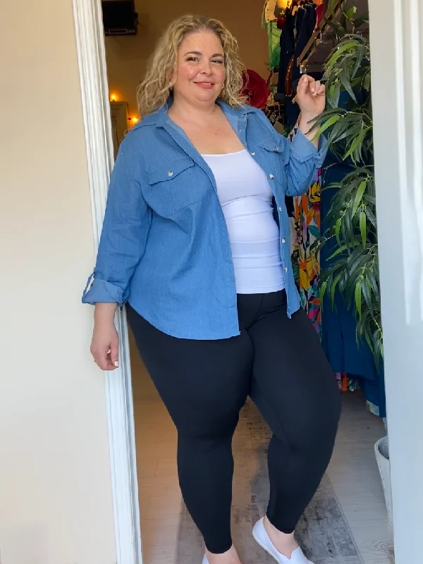 Lana Plus Size Jean Shirt