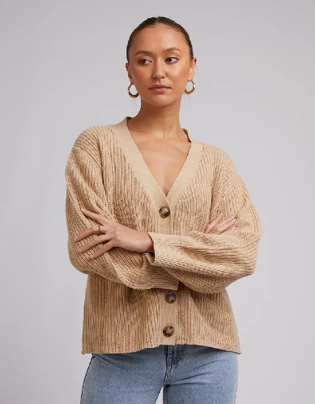 Silent Theory Arlo Knit Cardi Oatmeal