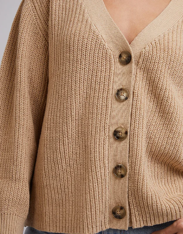 Silent Theory Arlo Knit Cardi Oatmeal