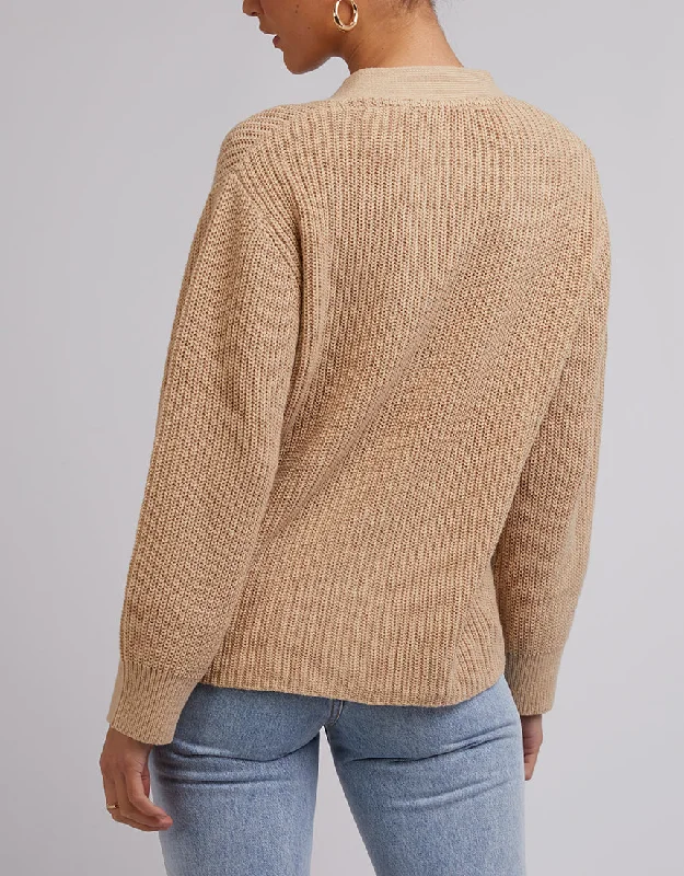 Silent Theory Arlo Knit Cardi Oatmeal