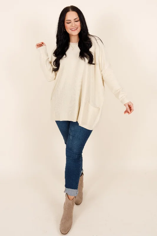 Snow Whispers Tunic, Cream