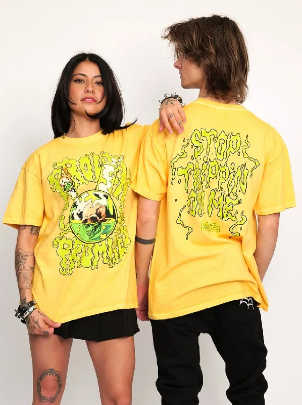 Stop Trippin Tee Yellow