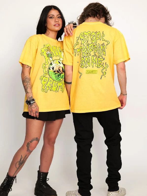 Stop Trippin Tee Yellow