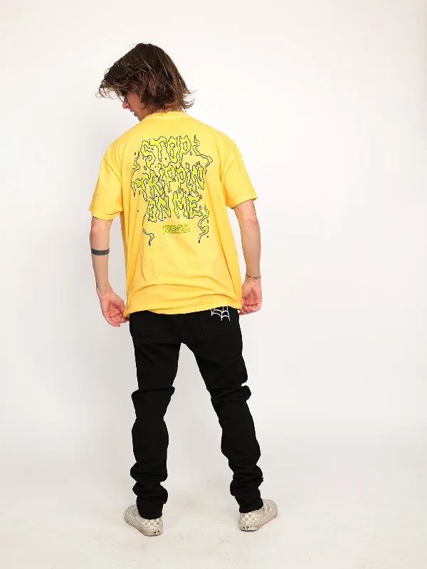 Stop Trippin Tee Yellow