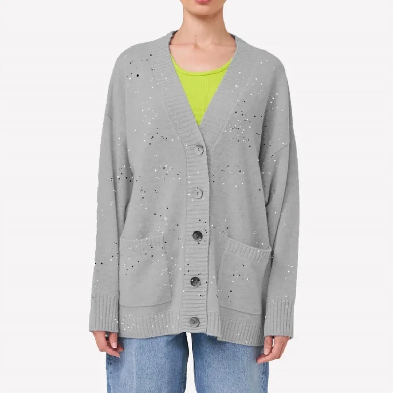 Arla Cardigan In Grey