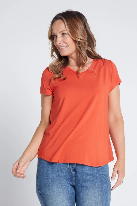 Bamboo Tee - Tangerine