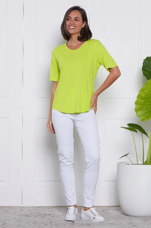 Belinda Modal Tee - Neon Citrus