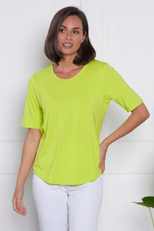 Belinda Modal Tee - Neon Citrus