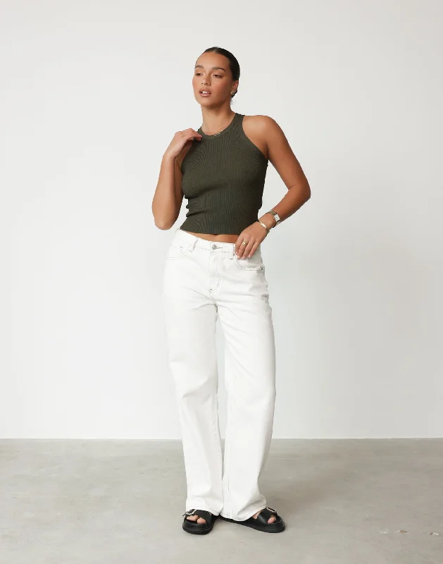 Cassidy Tank Top (Khaki)