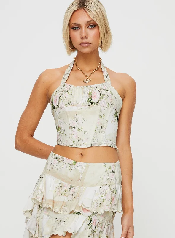 Catch On Corset Top Floral