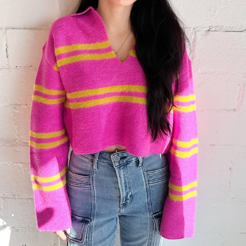 Large / pink and yellow