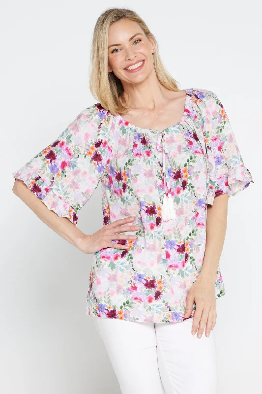 Danielle Top - Fern Floral