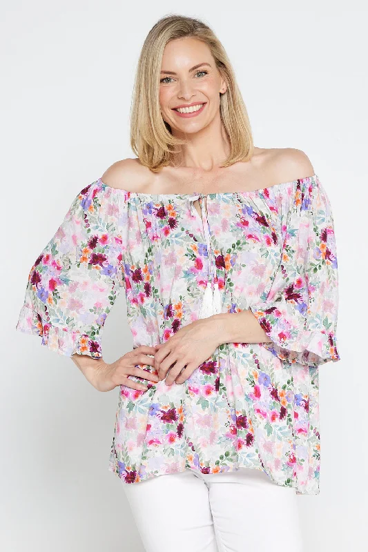 Danielle Top - Fern Floral