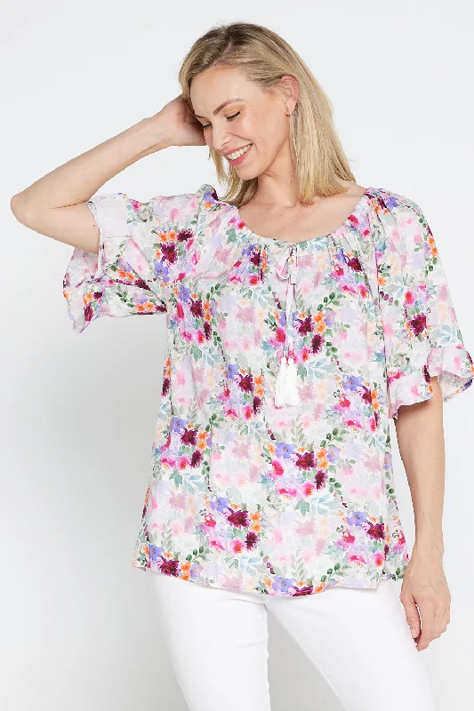 Danielle Top - Fern Floral