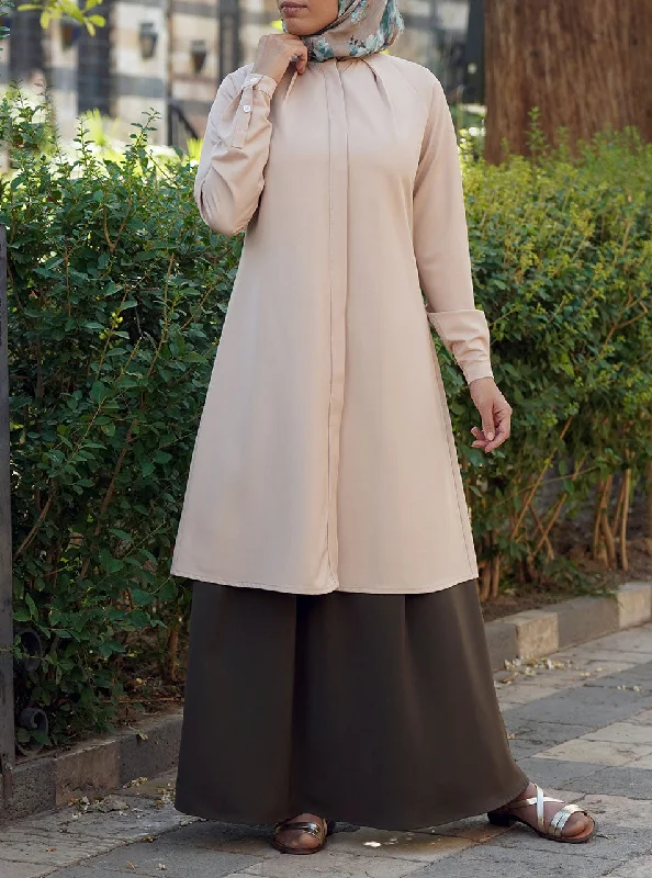 Deep Pleated Tunic