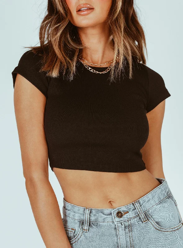 The Classic Cropped Tee Black