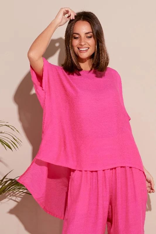 Gina Top - Hot Pink