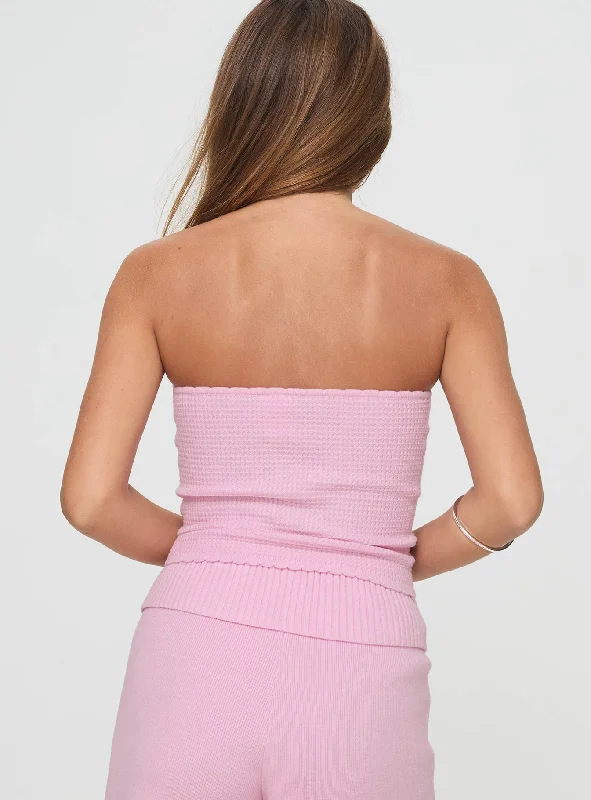 Huckle Tube Top Pink