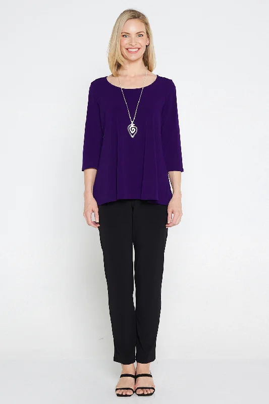 Josephine 3/4 Sleeve Top - Purple