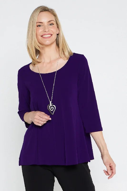 Josephine 3/4 Sleeve Top - Purple