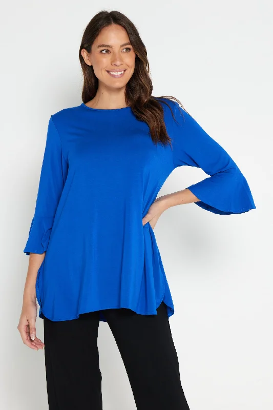 Lacey Bamboo Top - Royal Blue