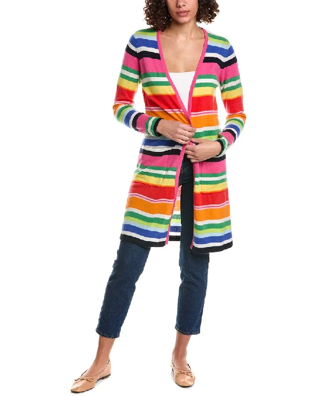 Minnie Rose Stripe Cashmere Duster