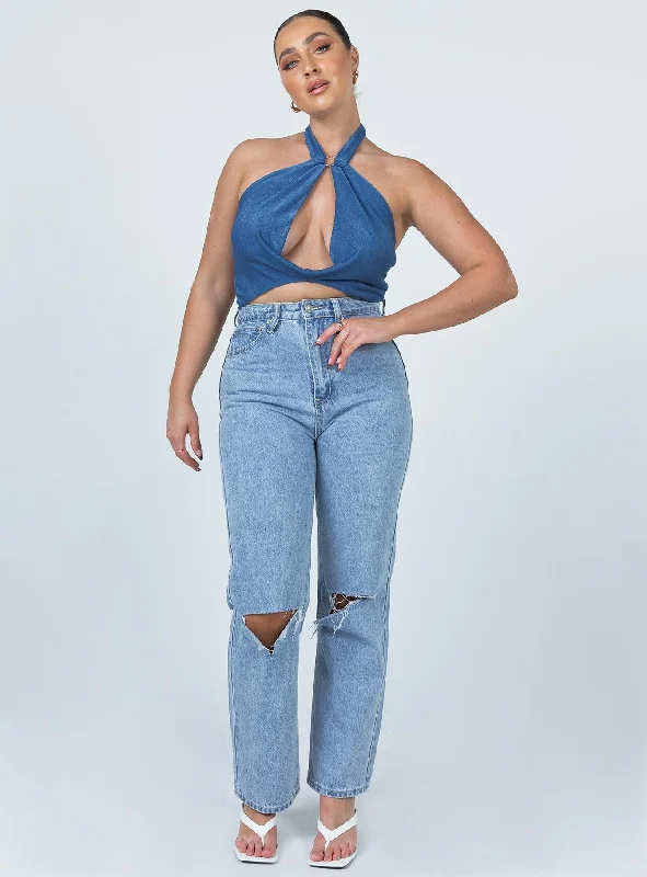 Monroe Top Blue