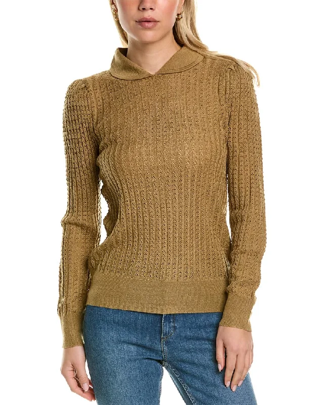 MT by Madeleine Thompson Wool-Blend Top