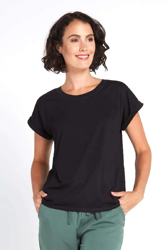 Nell Cotton Tee - Black