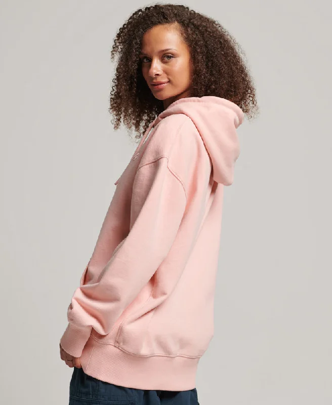 Code Essential Oversized Hoodie | Coral Blush