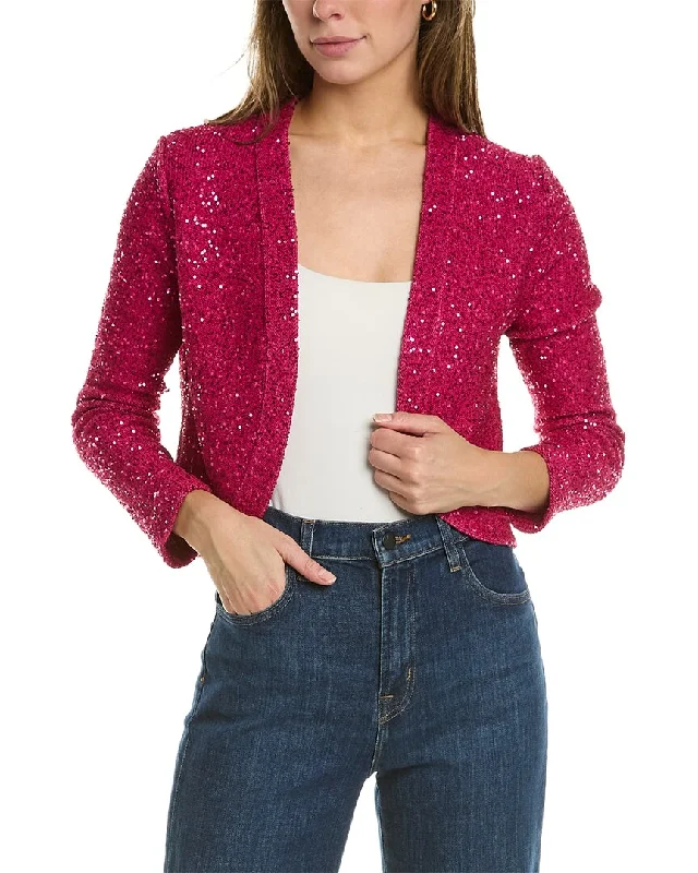 Oscar de la Renta Sequin Bolero Cardigan