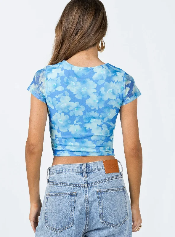 Piama Top Blue