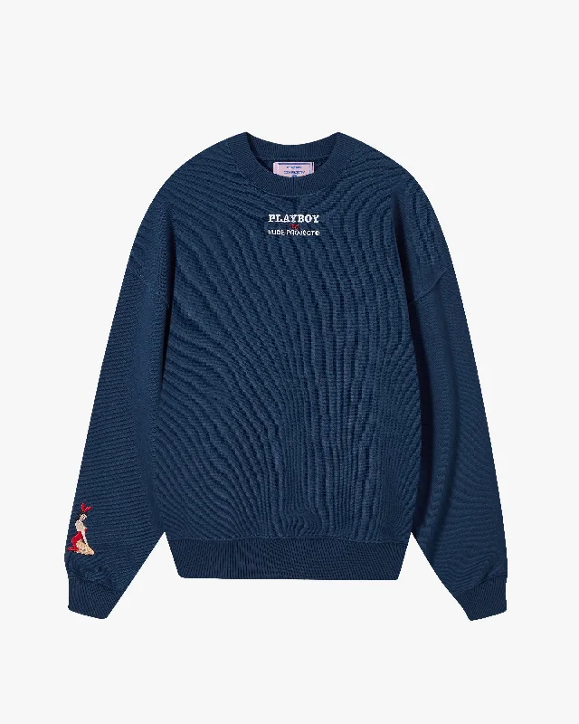 PIN-UP CREWNECK NAVY